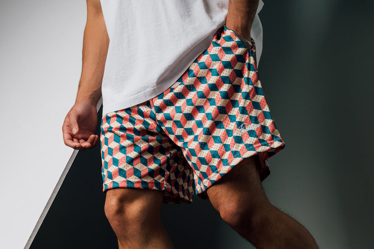 FEATURE Cubert West Mesh Shorts + Paisley Cabana Shorts