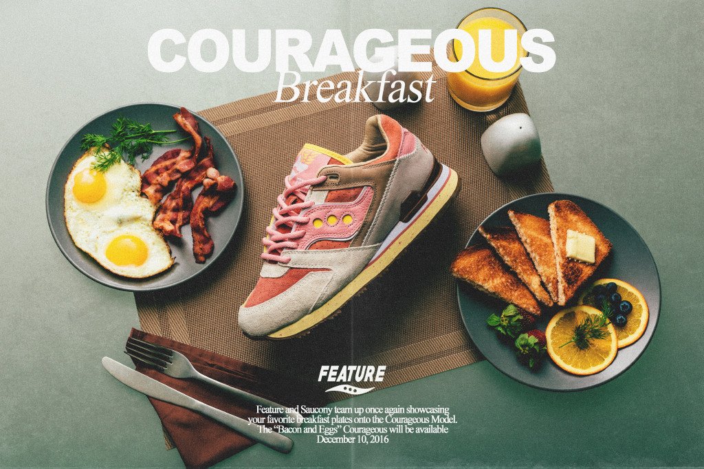 Saucony x Feature Courageous 'Bacon & Eggs' Available Saturday December 10, 2016