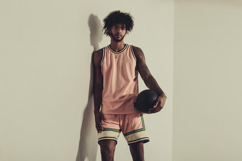 Mitchell & Ness - Feature x Mitchell & Ness Jersey - Pink, Pink / LG | Feature