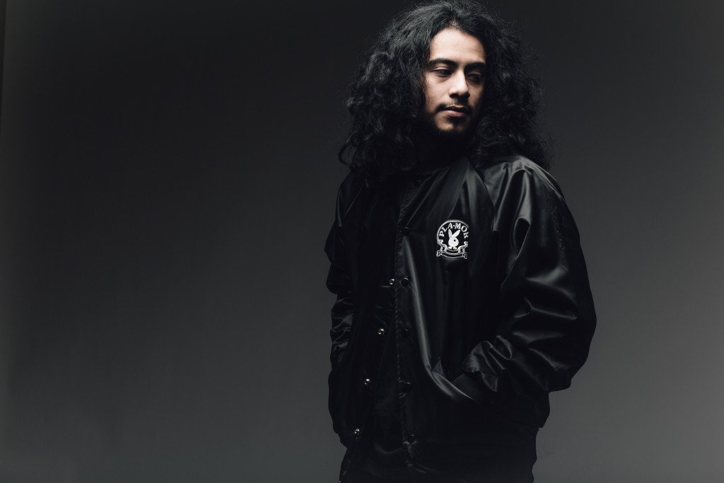 MN07 Pla-Mor Satin Bomber Jacket In Black Available Now