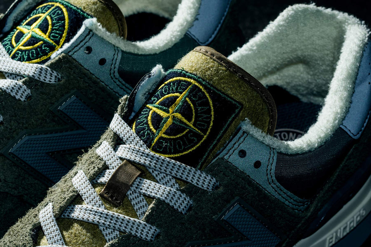 Stone Island New Balance 574 Legacy 'Steel Blue' Release February 16th