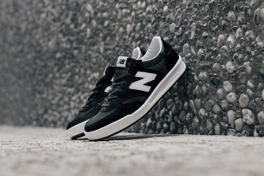 New Balance 300 Suede In Black/White Available Now
