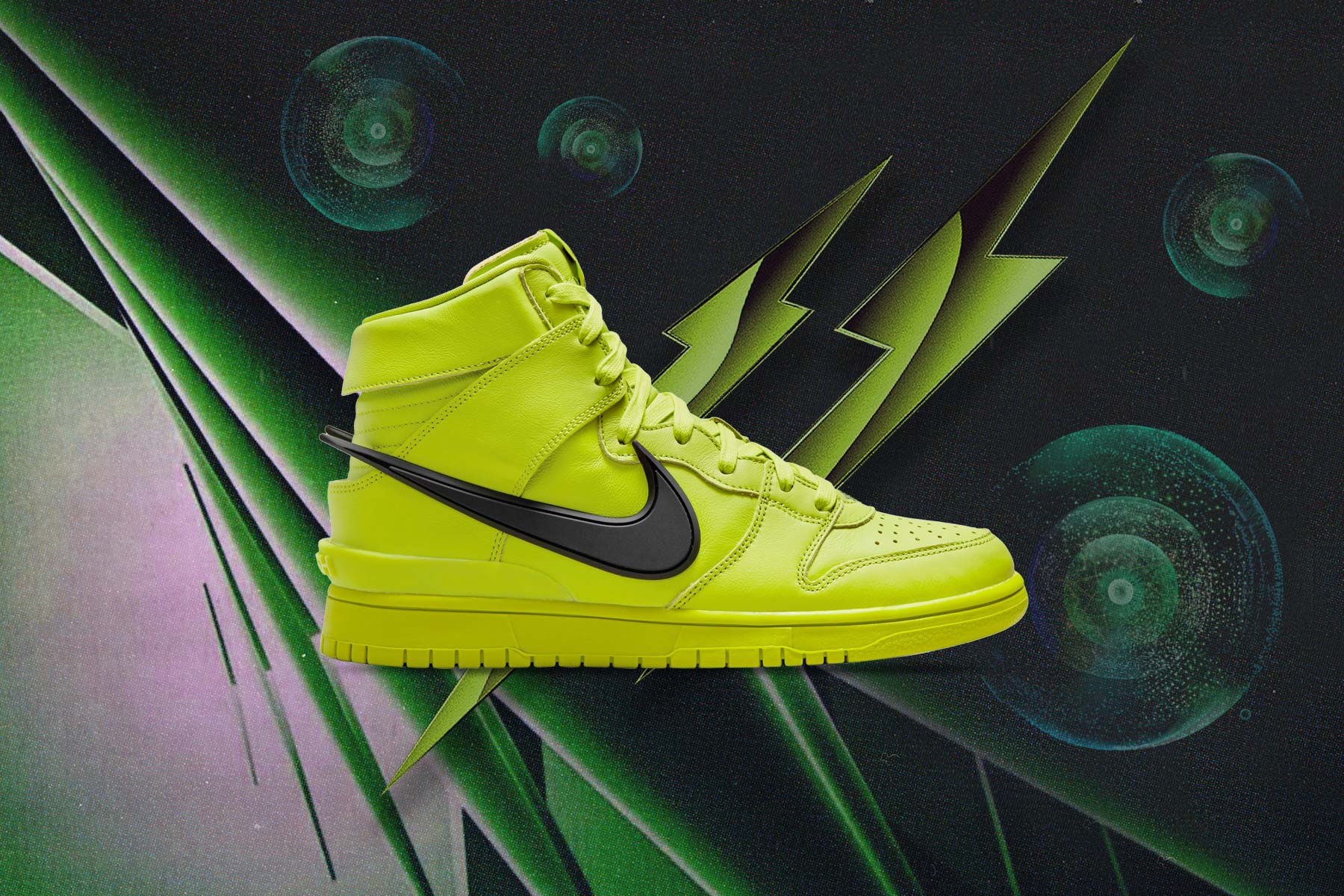 Nike Dunk High x AMBUSH 'Flash Lime' Release July 30th – Feature