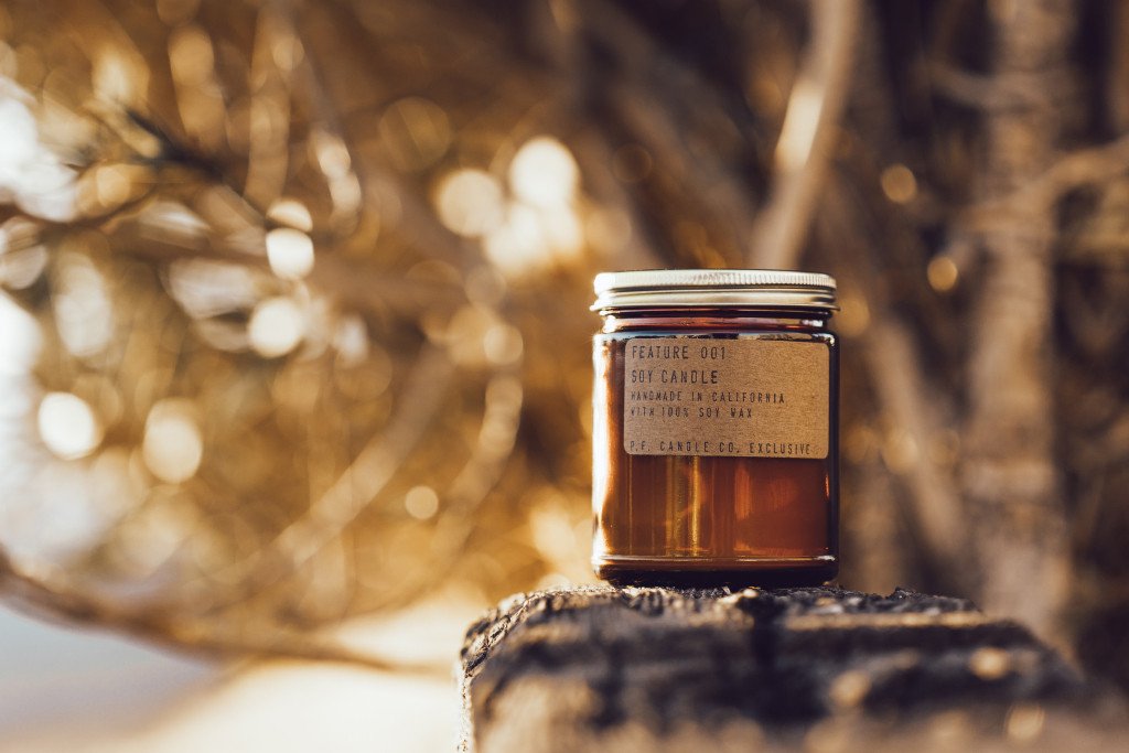 P.F. Candle Co. x Feature Soy Candle "001" Available Now