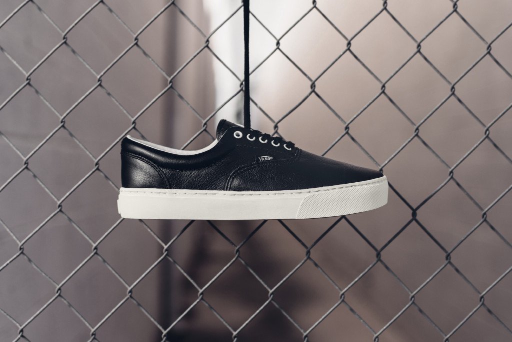 Vans Leather Era Cup In Black Available Now