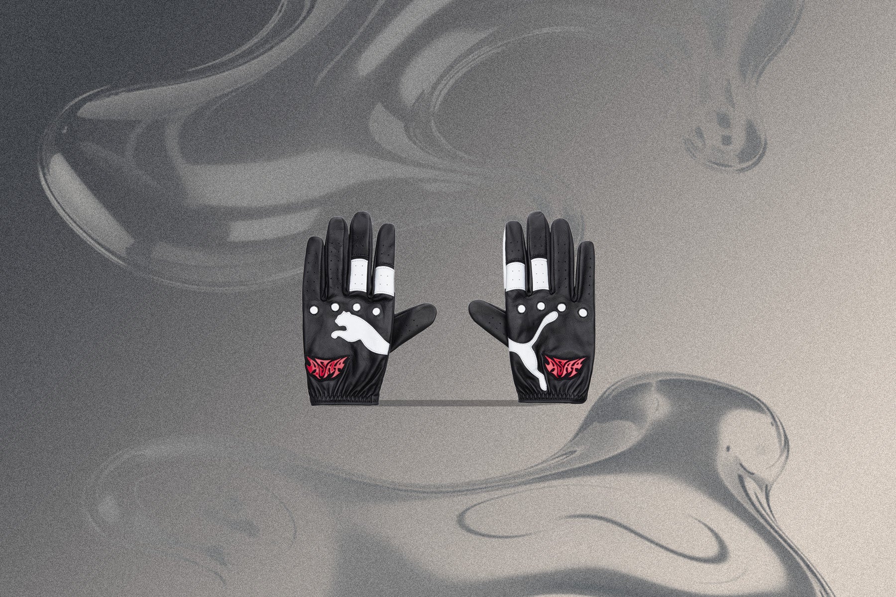 Puma x A$AP Rocky Driving Gloves - Black/Fierce Red – Feature