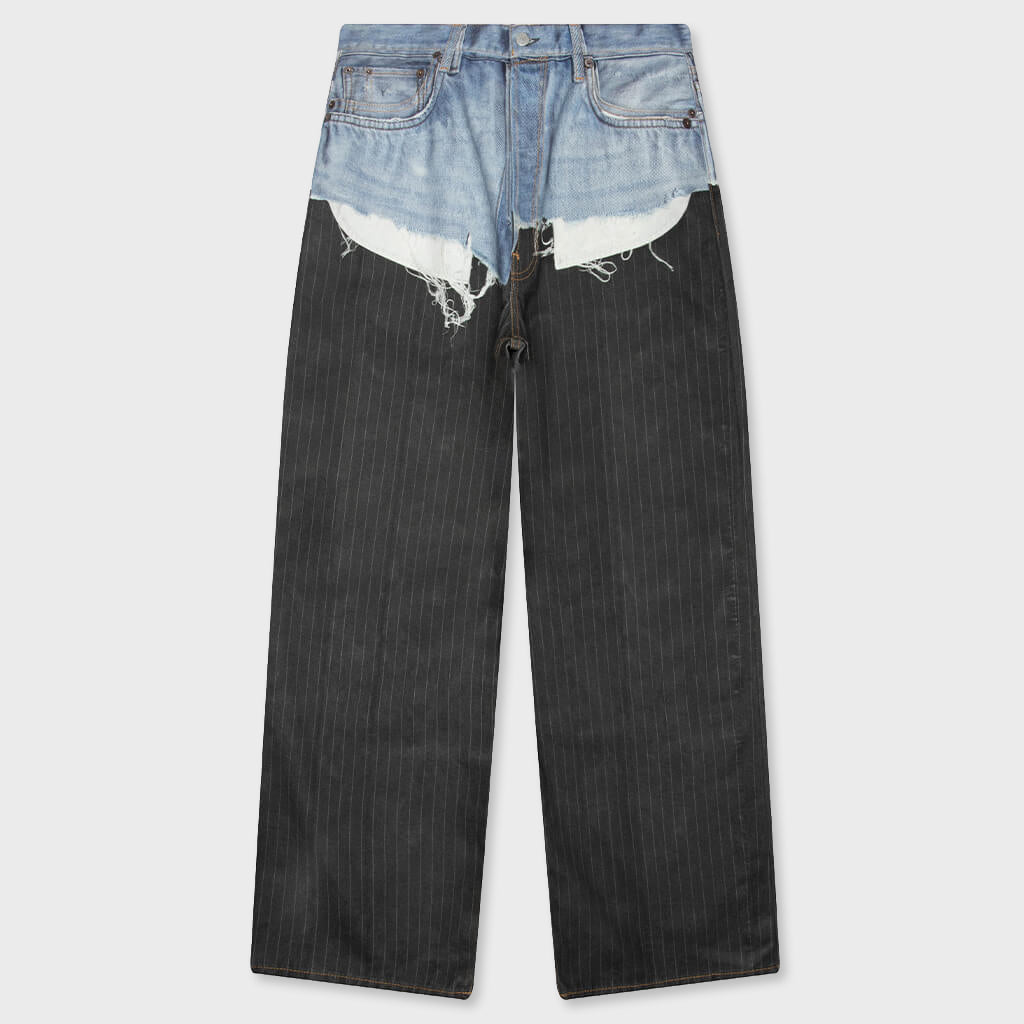 1981 Trompe L'oeil Jeans - Blue/Black