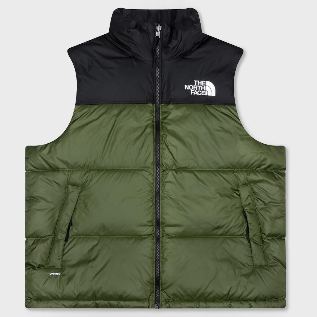 1996 Retro Nuptse Vest - Woodland Green