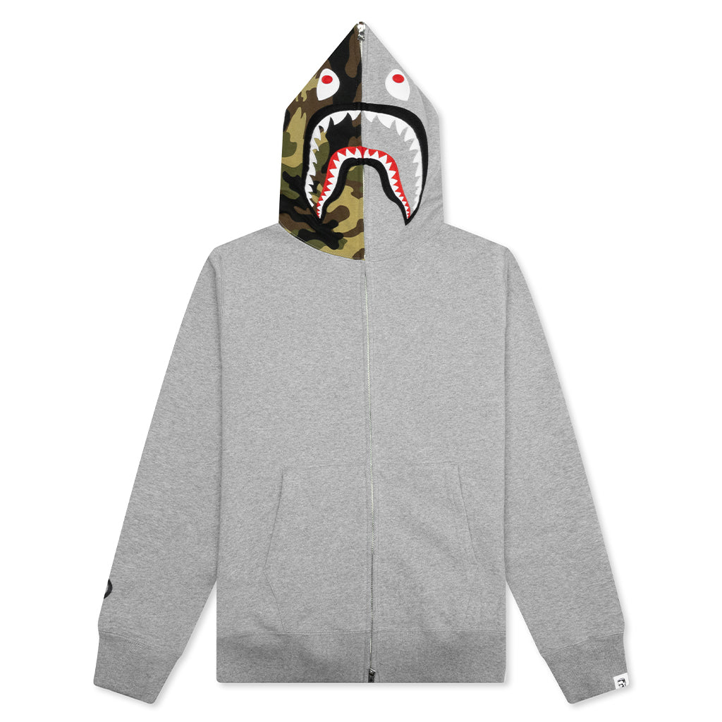 1st Shark Full Zip Hoodie - Gray – Feature