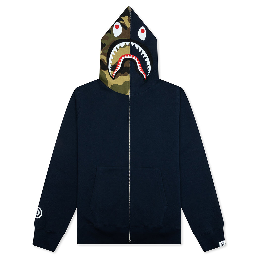 1ST SHARK FULL ZIP HOODIE シャークパーカー NIGO 1st Shark Full Zip Hoodie - Navy – Feature