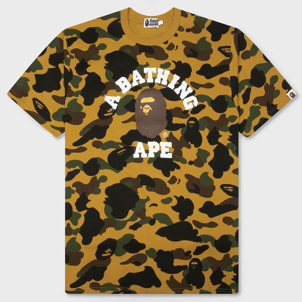1st Camo College Tee - Yellow