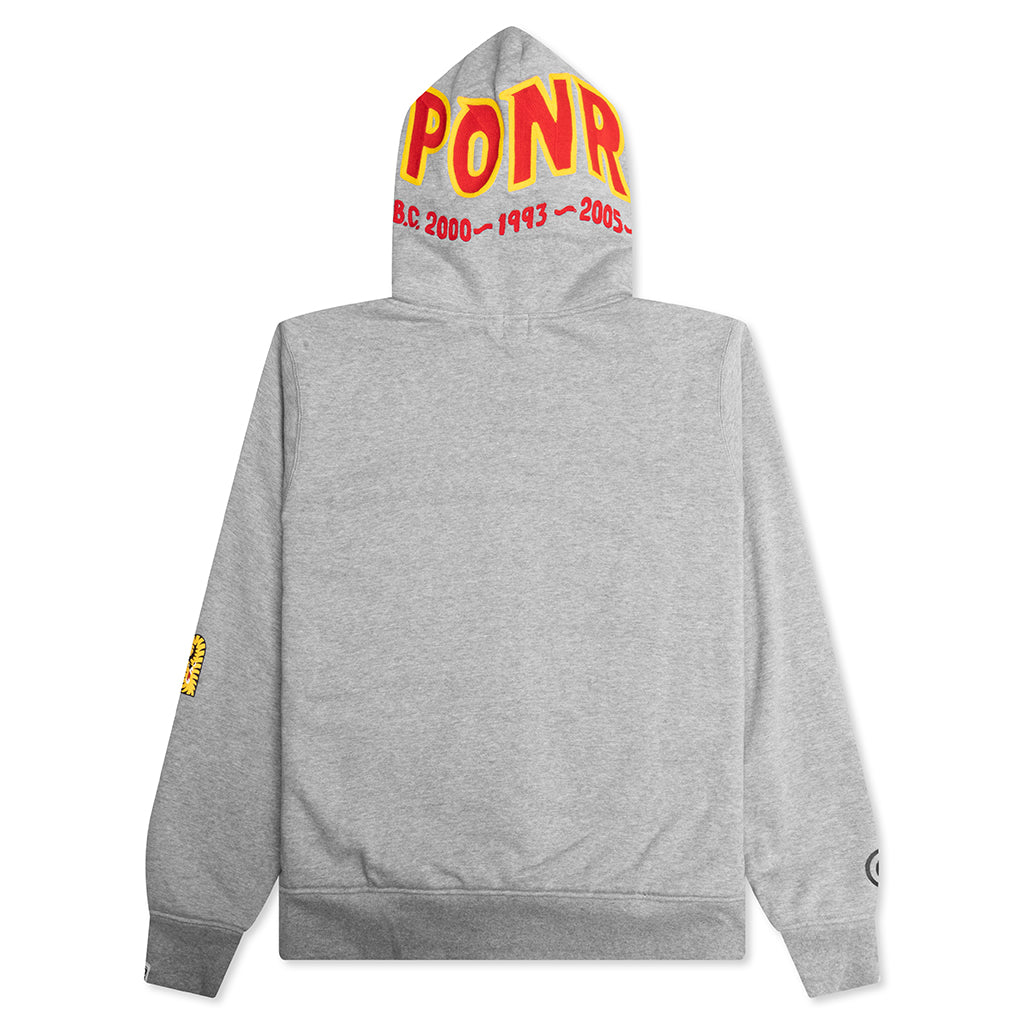 2nd Shark Full Zip Hoodie - Gray – Feature