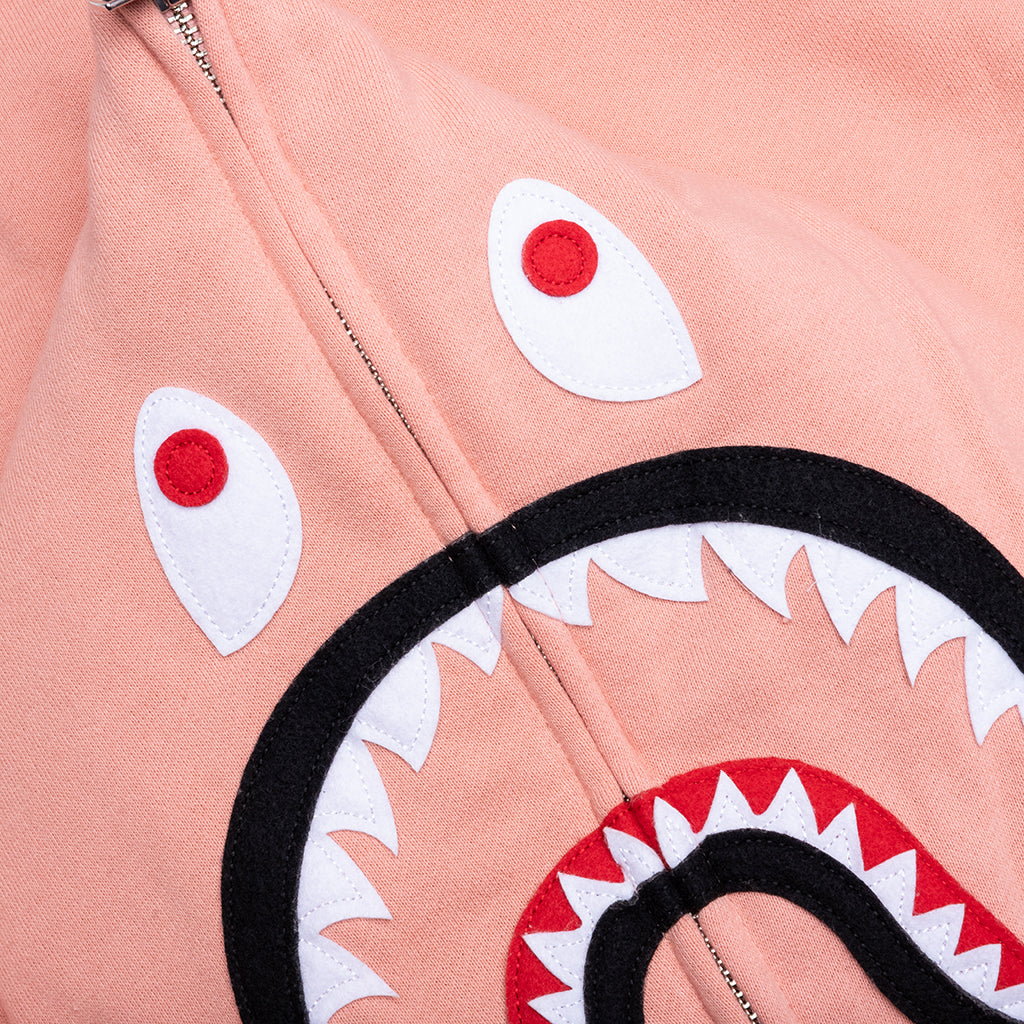 A BATHING APE シャーク ピンク A BATHING APE パーカー 2ND SHARK FULL ZIP HOODIE メンズ