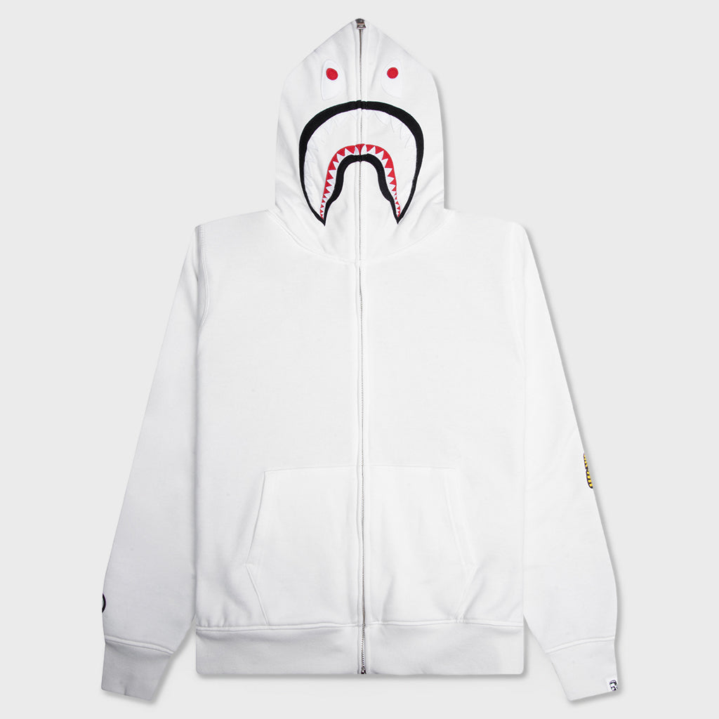 2nd Shark Full Zip Hoodie - White – Feature