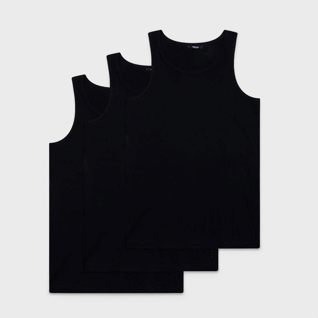 Vincent Tank Top 3-Pack - Black