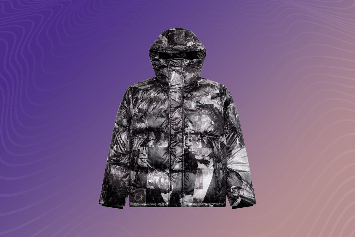 Puma x KidSuper MMQ AOP Puffer Jacket - Black – Feature