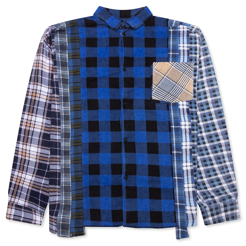 7 Cuts Wide Flannel Shirt - Assorted – Feature