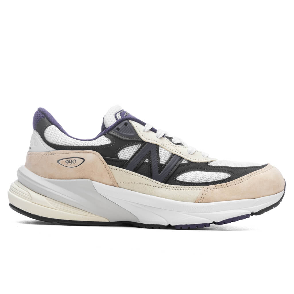 Made in USA 990v6 - White/Black Plum/Phantom – Feature