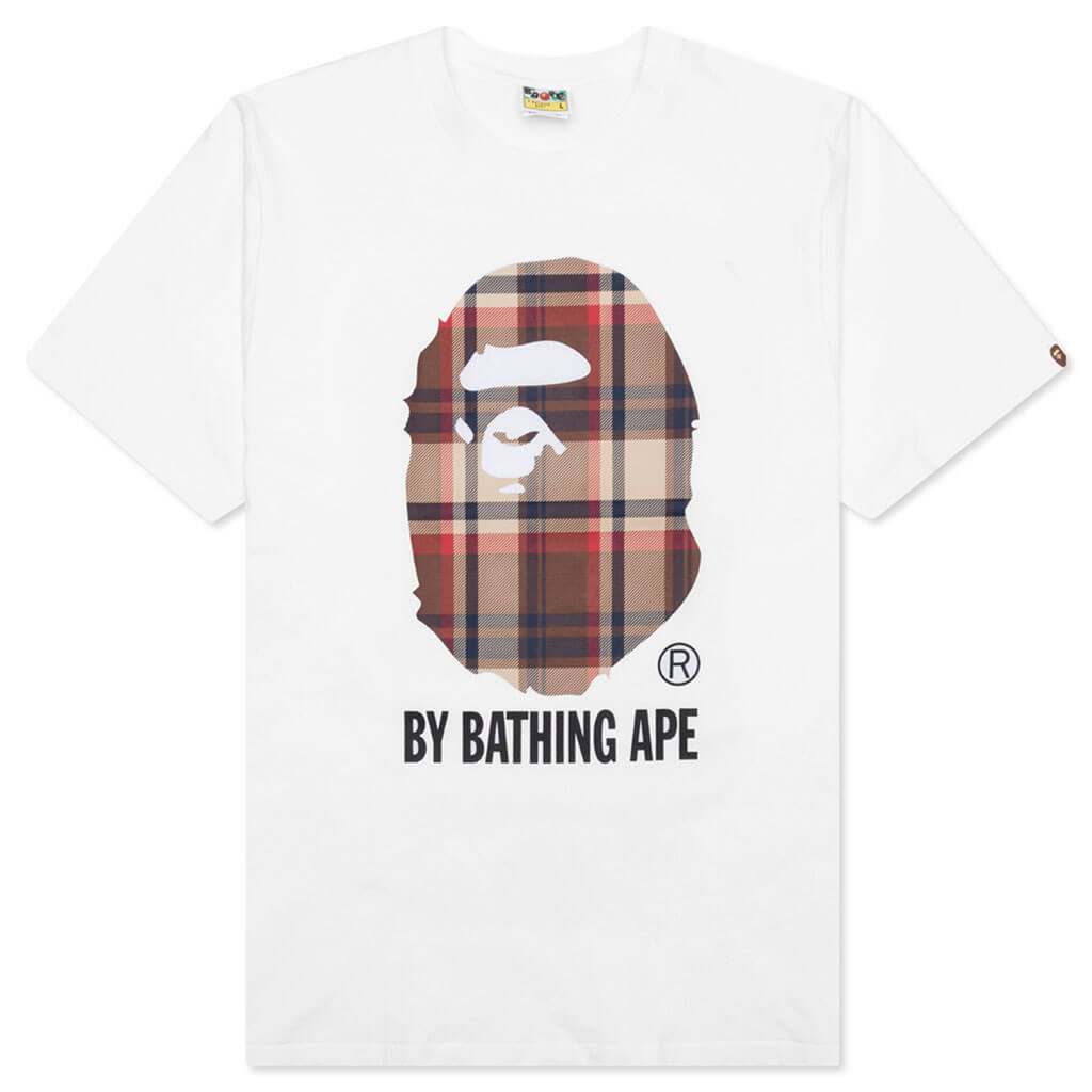 Bape Check By Bathing Ape Tee - White – Feature