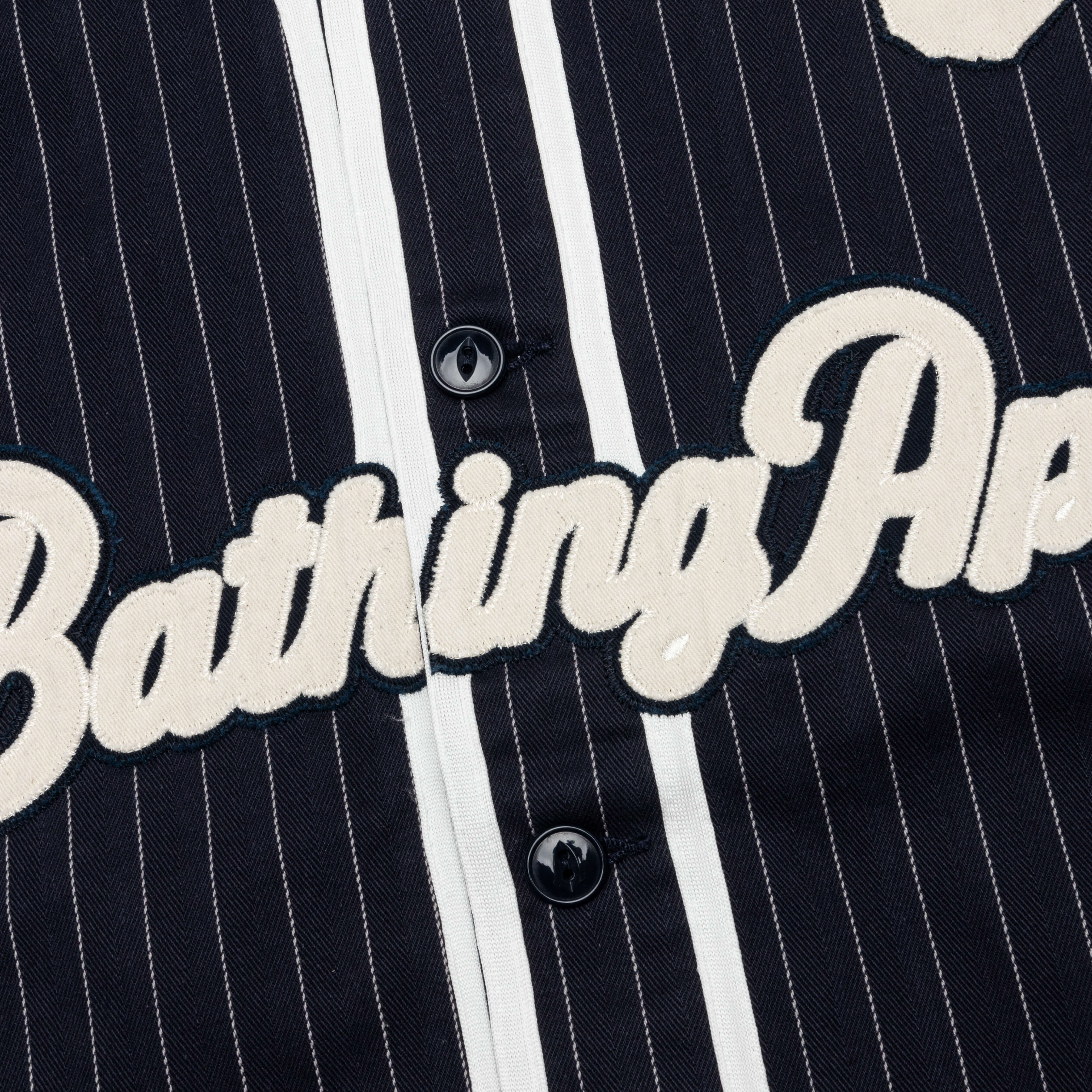 A Bathing Ape Baseball Shirt - Navy – Feature