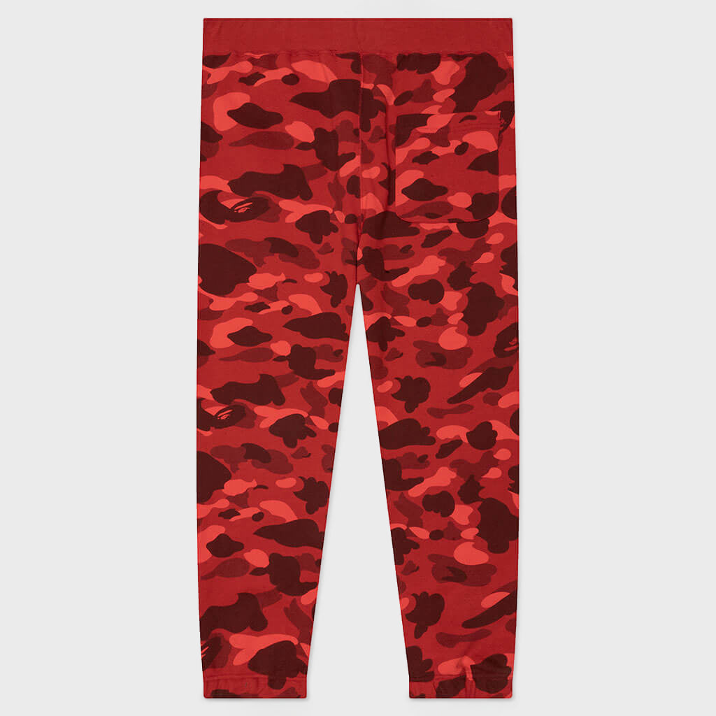 Color Camo Wide Fit Sweat Pants - Red – Feature