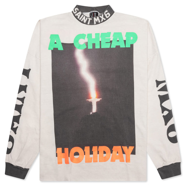 A Cheap Holiday L/S Tee - White – Feature