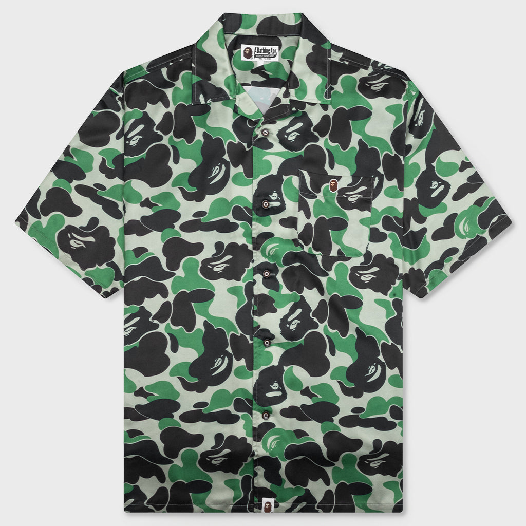 ABC Camo Open Collar S/S Shirt - Green – Feature