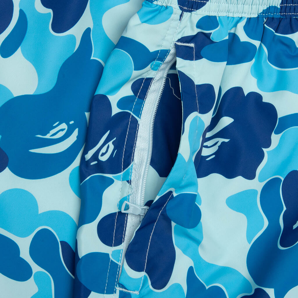 ABC Camo Ape Head One Point Beach Shorts - Blue – Feature