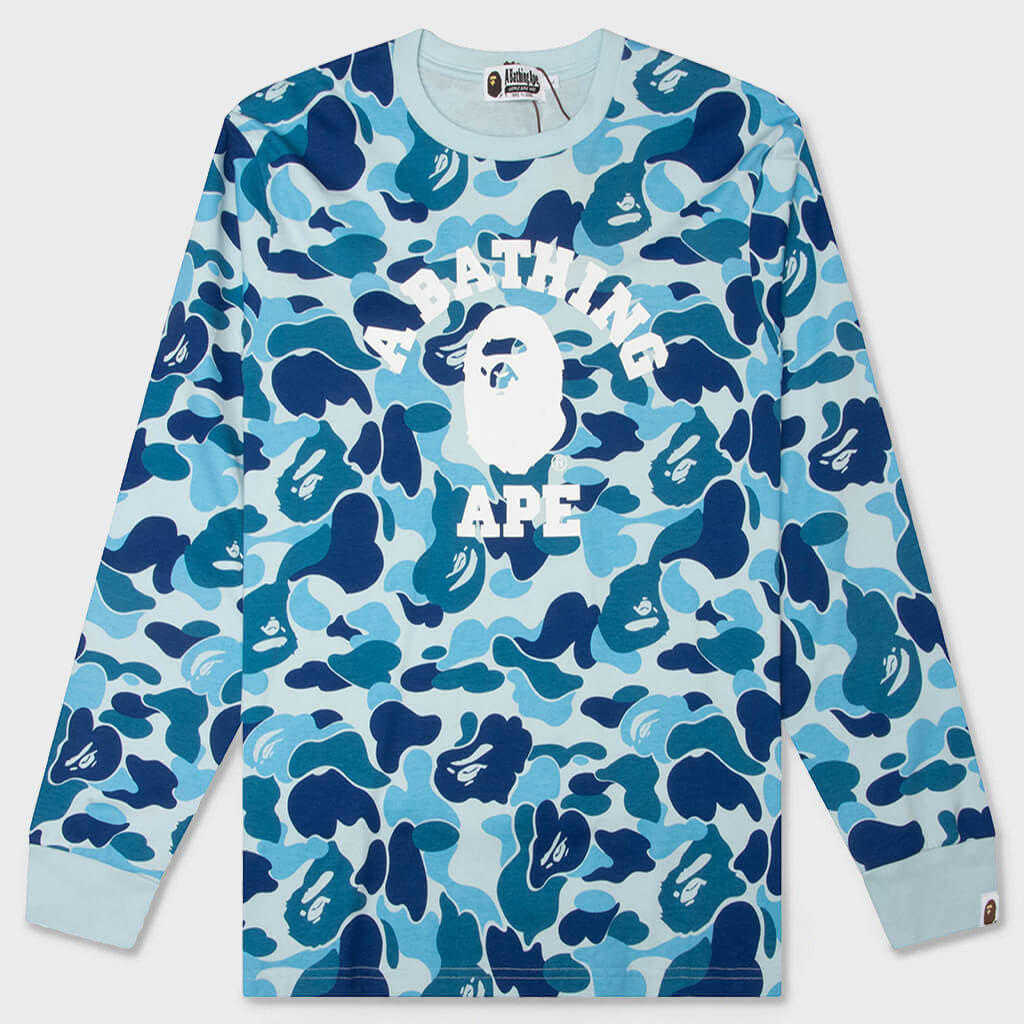 ABC Camo College L/S Tee - Blue