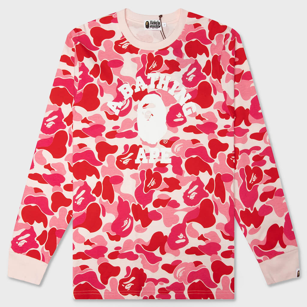 ABC Camo College L/S Tee - Pink