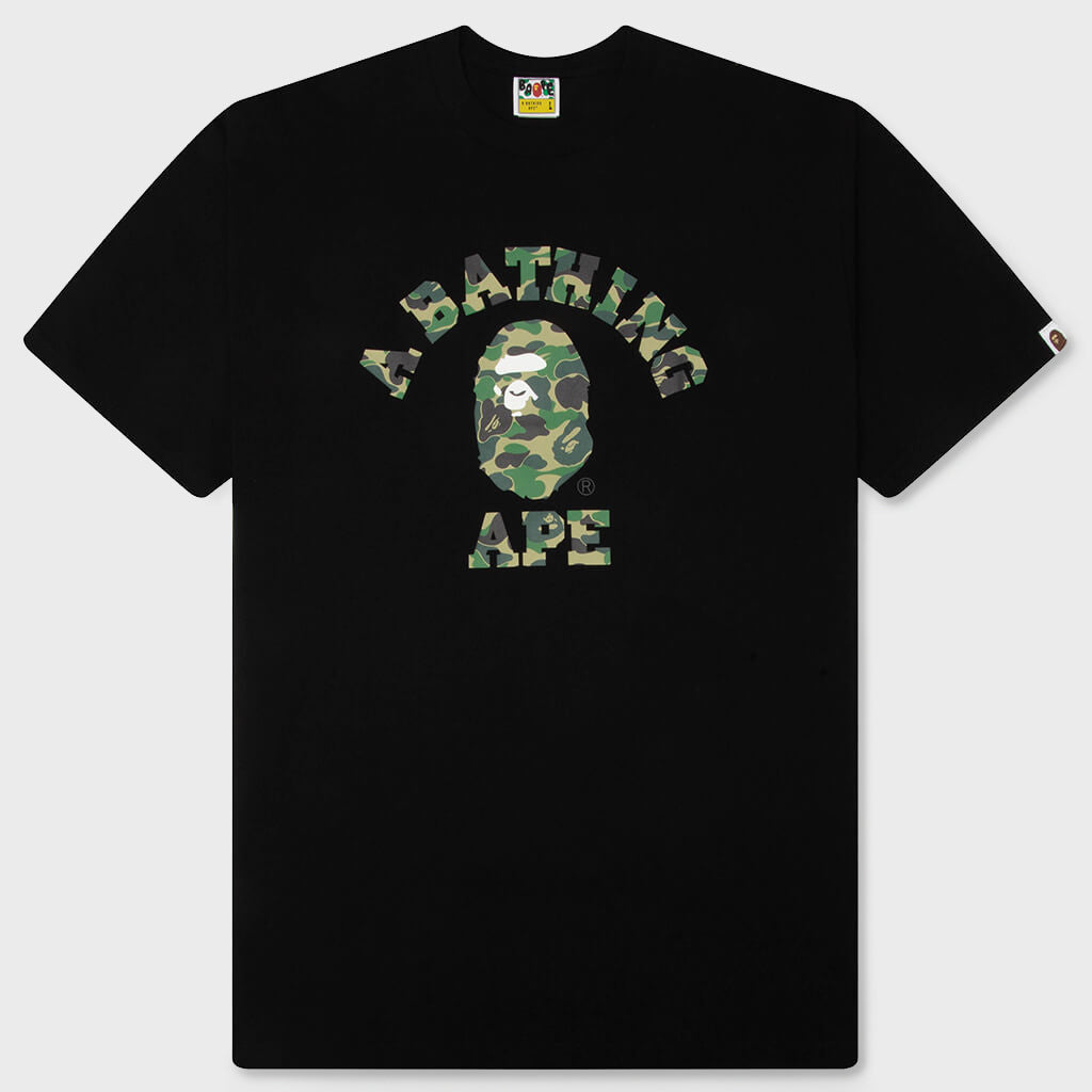 ABC Camo College Tee - Black/Green