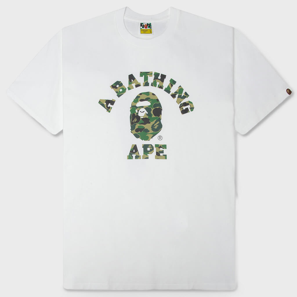 ABC Camo College Tee - White/Green