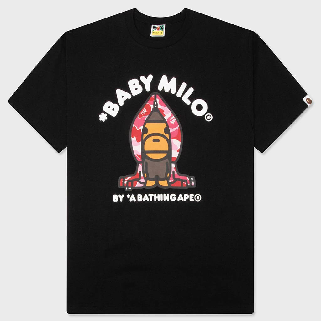 ABC Camo Milo Hoodie Tee - Black/Pink