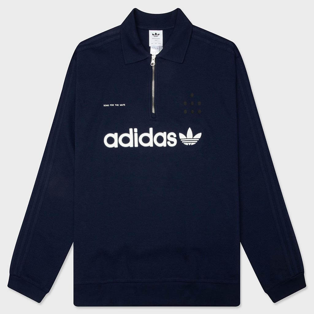 ADI008 Long Sleeve Polo - Night Indigo