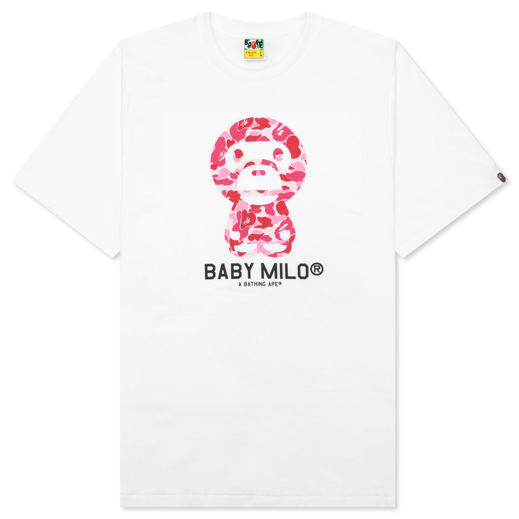 Abc Camo Baby Milo Tee - White/Pink – Feature