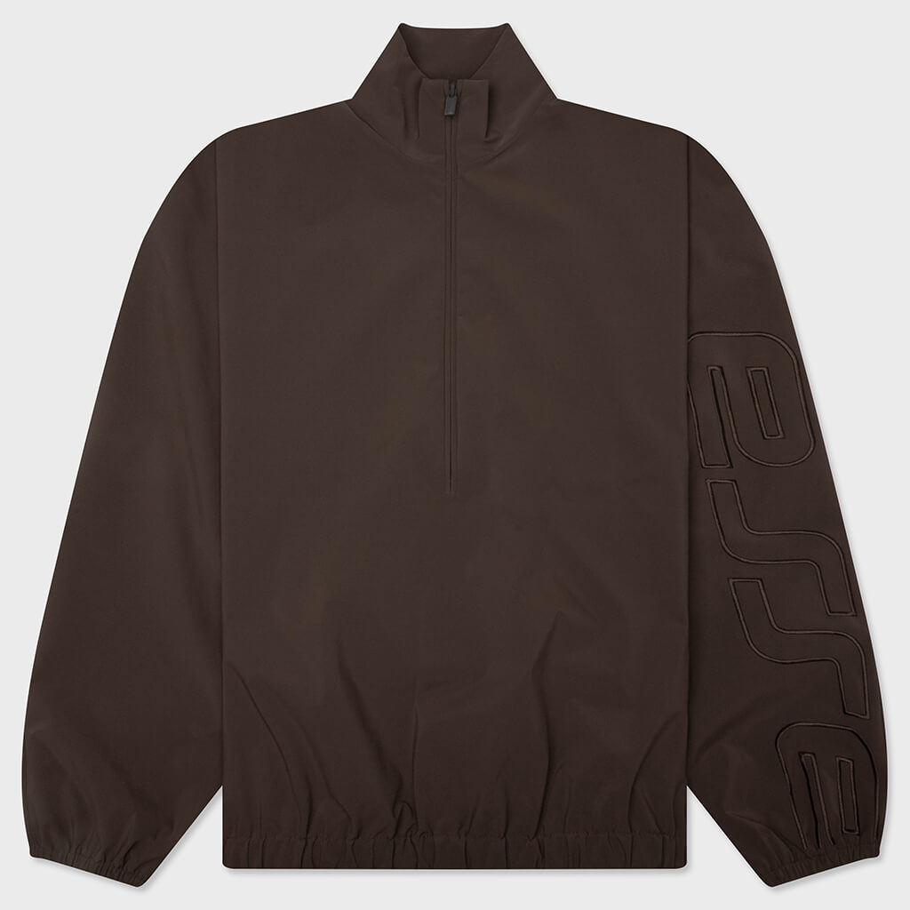 Active Trace 1/2 Zip Track Jacket - Brown