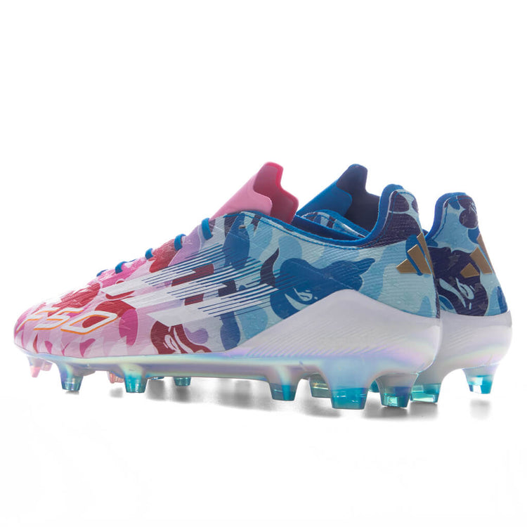 Adidas x BAPE F50 Elite Firm Ground Cleats - Clear Pink/Cloud White/Ic Feature Adidas x BAPE F50 Elite Firm Ground Cleats - Clear Pink/Cloud White/Ic Feature