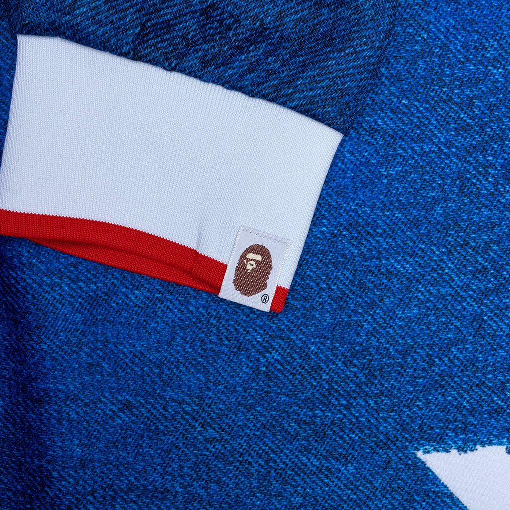 Adidas x BAPE L/S Star Jersey - Medium Blue Denim – Feature