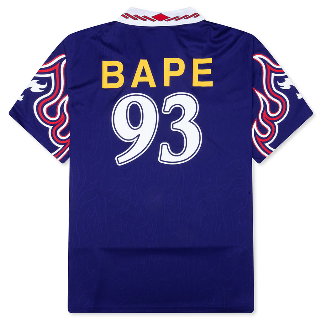 Adidas x BAPE S/S Flame Jersey - Japan Blue – Feature