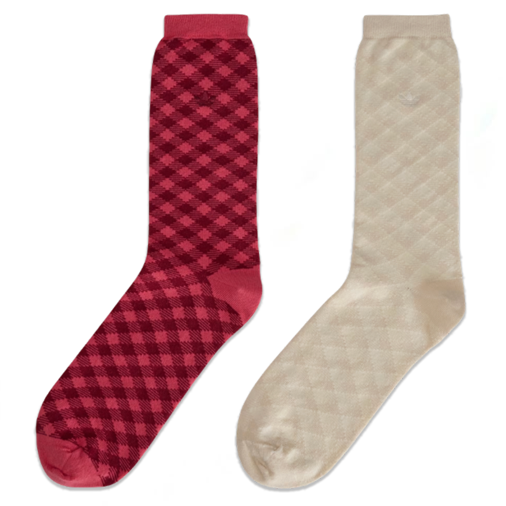 Adidas Originals x Wales Bonner Check Sock - Craft Pink/Bliss – Feature