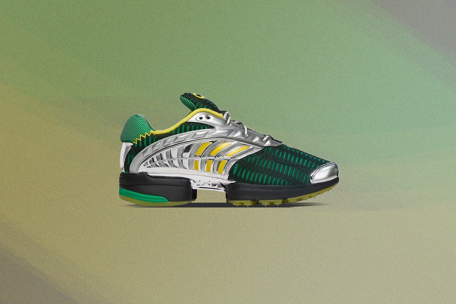 Adidas x Brain Dead Climacool 2 - Core Black/Impact Yellow/Silver