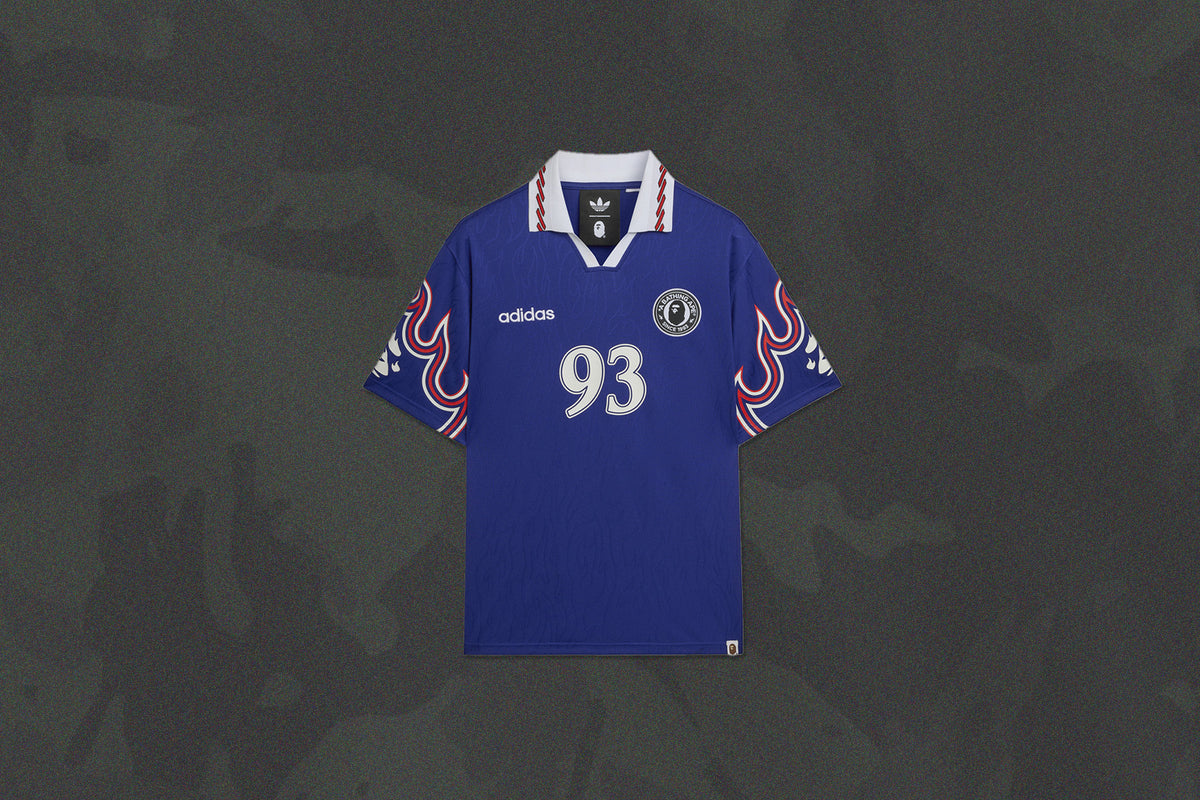Adidas x BAPE S/S Flame Jersey - Japan Blue – Feature