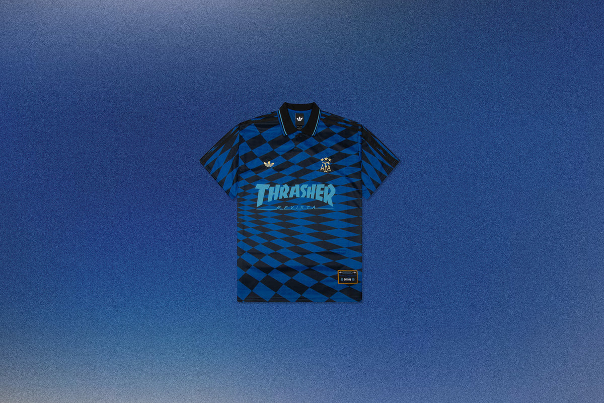 Adidas x Thrasher x AFA Argentina Jersey - Black/Blue – Feature