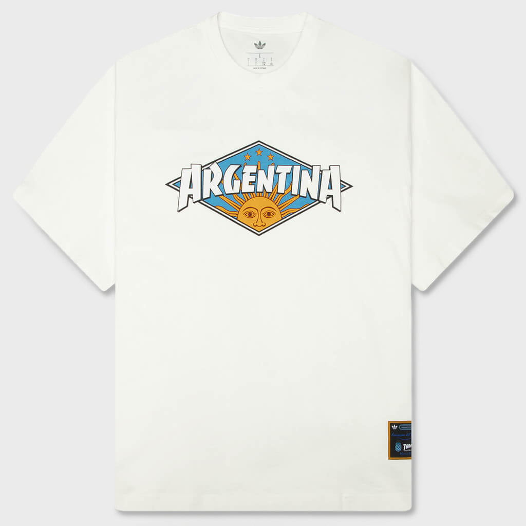 adidas Originals x Thrasher x AFA Argentina Tee 2 - Core White