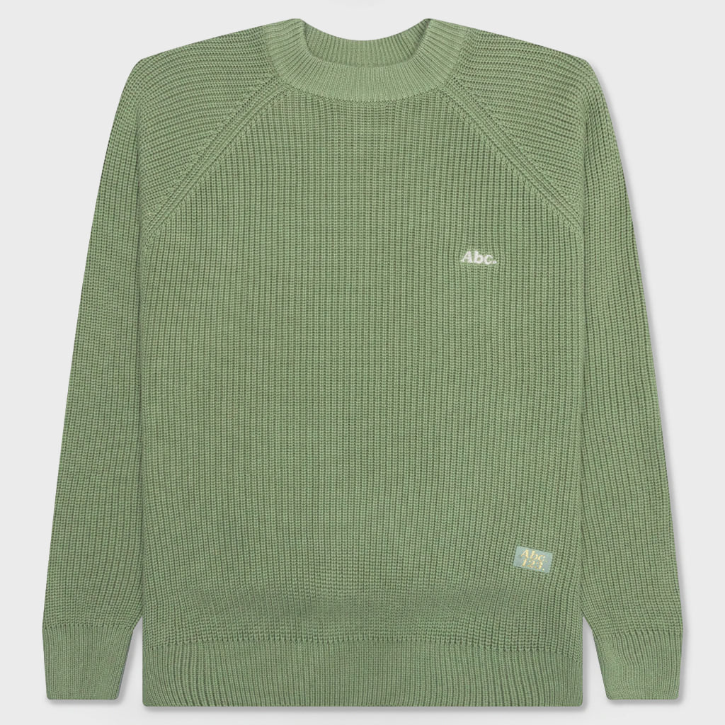 Ribbed Crewneck - Aventurine Green