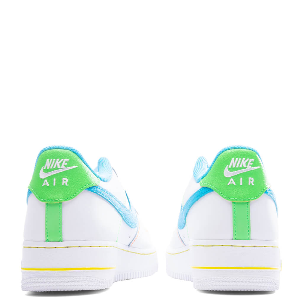 Air Force 1 LV8 BG (GS) - White/Baltic Blue/Action Green  display picture 1