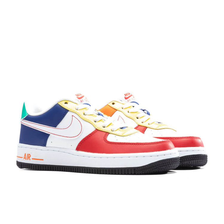 Air Force Low LV8 BG (GS) University Red/White/Deep Royal Blue
