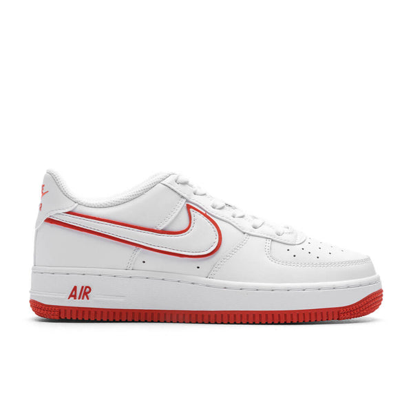 NIKE Air Force 1 LV8 (GS) USA Size 6Y/7.5W White/Midnight Navy-Red Shoes  New