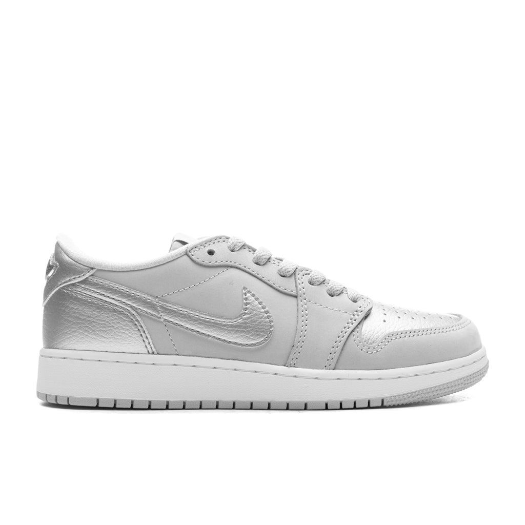 Air Jordan 1 Low OG 'Metallic Silver' (GS) - Neutral Grey/Metallic Sil â Feature