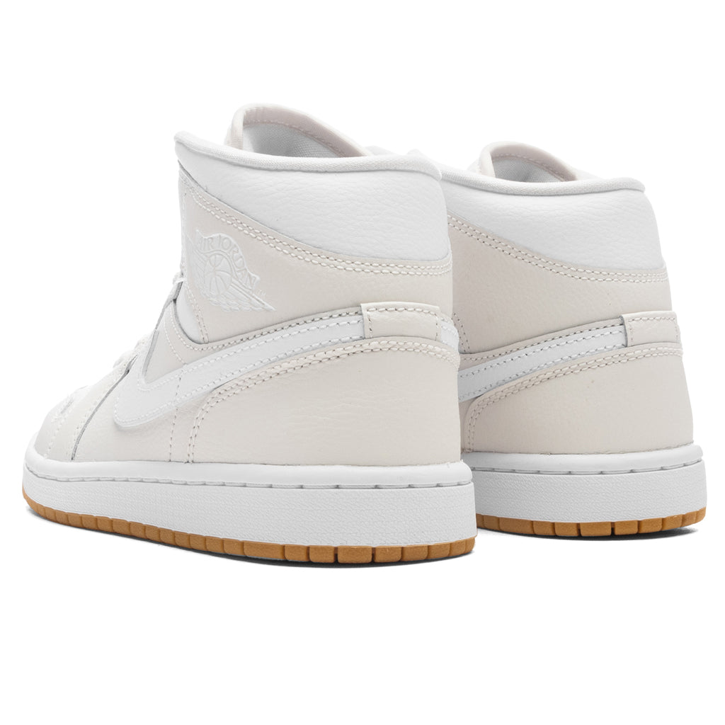 Women s Air Jordan 1 Mid Phantom White Gum Light Feature